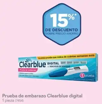 Prueba de embarazo Clearblue digital 1 pieza (7454)