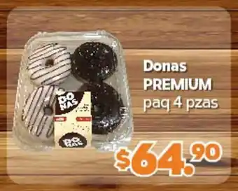 Donas PREMIUM paq 4 pzas