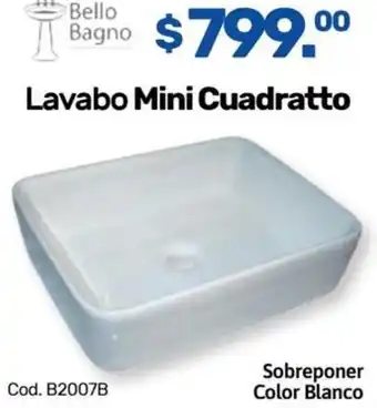 Niplito Lavabo Mini Cuadratto oferta