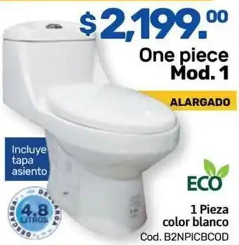 Niplito One piece Mod. 1 1 Pieza color blanco oferta