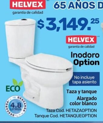 HELVEX Inodoro Option