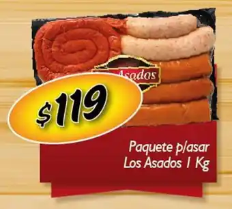 Paquete plasar Los Asados 1kg