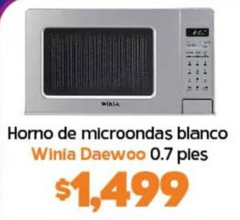 Horno de microondas blanco Winia Daewoo 0.7 ples