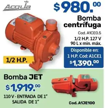 Niplito Bomba JET 110 V - ENTRADA DE 1" SALIDA DE 1" oferta