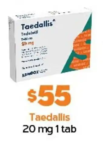 Taedallis 20 mg 1 tab
