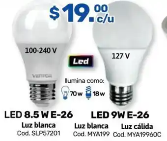 Niplito LED 8.5 W E-26 Luz blanca oferta