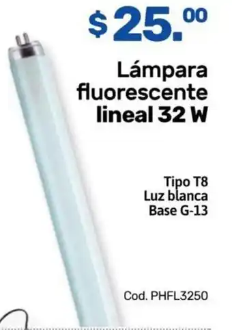 Lámpara fluorescente lineal 32 W