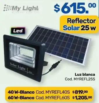 Niplito Luz blanca Cod. MYREFL25S oferta