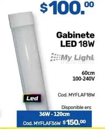 Gabinete LED 18W