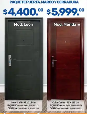 PAQUETE PUERTA, MARCOYCERRADURA