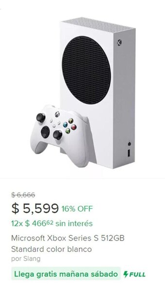 Microsoft Xbox Series S 512GB Standard color blanco