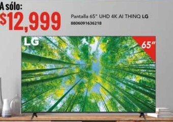 City Club Pantalla 65" UHD 4K AI THINQ LG 8806091636218 oferta