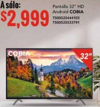 City Club Pantalla 32" HD Android COBIA 7500525444103 7500525533791 oferta