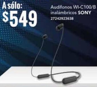 City Club Audifonos WI-C100/B inalámbricos SONY 27242923638 oferta