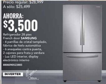 City Club Refrigerador 28 pies French door SAMSUNG oferta