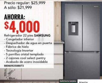 City Club Refrigerador 22 pies SAMSUNG oferta