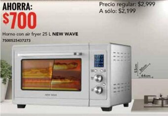 Horno con air fryer 25 L NEW WAVE 7500525437273