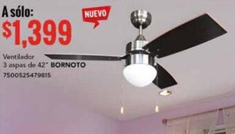 Ventilador 3 aspas de 42" BORNOTO 7500525479815