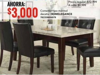City Club Comedor tipo mármol decatur HOMELEGANCE 782359694979 oferta