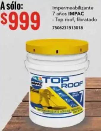 City Club Impermeabilizante 7 anos IMPAC - Top roof, fibratado 7506231913018 oferta