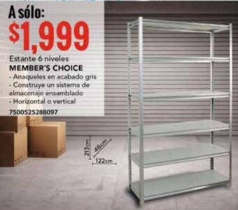 City Club Estante 6 niveles MEMBER'S CHOICE oferta