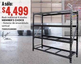 City Club Rack industrial 4 niveles MEMBER'S CHOICE oferta