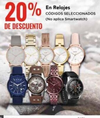 City Club En Relojes CÓDIGOS SELECCIONADOS (No aplica Smartwatch) oferta