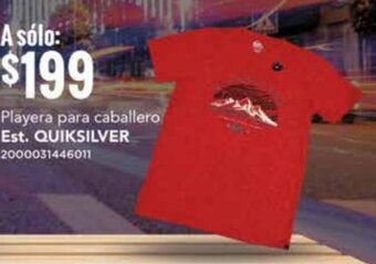 City Club Playera para caballero Est. QUIKSILVER oferta