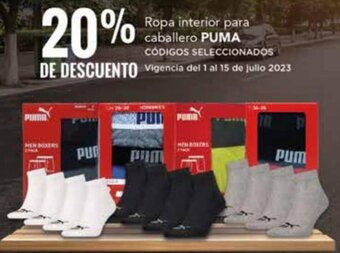 City Club Ropa interior para caballero PUMA CÓDIGOS SELECCIONADOS oferta