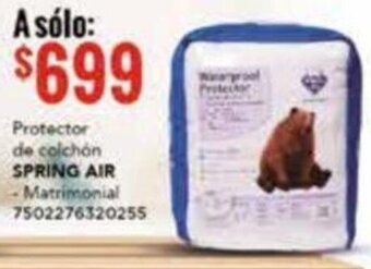 Protector de colchón SPRING AIR - Matrimonial 7502276320255
