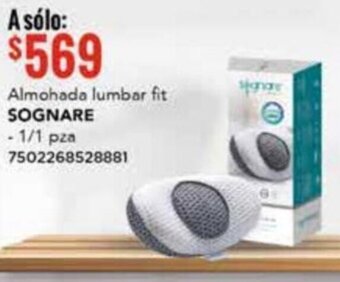 City Club Almohada lumbar fit SOGNARE - 1/1 pza oferta