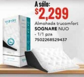 Almohada trucomfort SOGNARE NUO - 1/1 pza 7502268529437