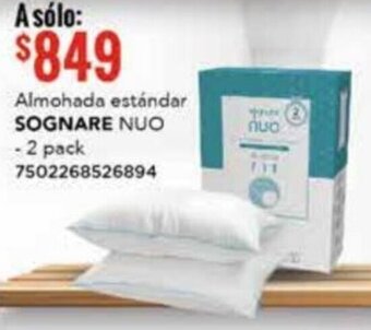 City Club Almohada estándar SOGNARE NUO - 2 pack oferta