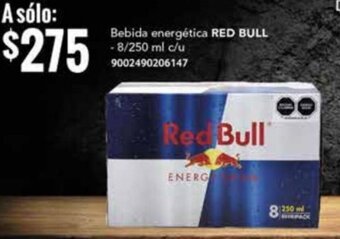 City Club Bebida energética RED BULL -8/250 ml c/u 9002490206147 oferta