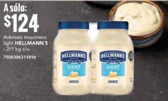 Aderezo mayonesa light HELLMANN'S - 2/1 kg c/u 7506306311916
