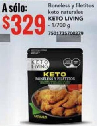 Boneless y filetitos keto naturales KETO LIVING - 1/700 g 7501735700379