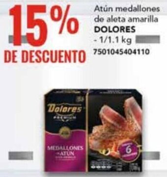 City Club Atún medallones de aleta amarilla DOLORES - 1/1.1 kg oferta
