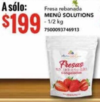 City Club Fresa rebanada MENÚ SOLUTIONS - 1/2 kg 7500093746913 oferta