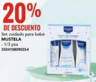 City Club Set cuidado para bebê MUSTELA 1/3 pza oferta