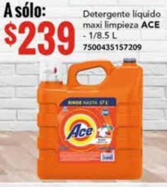 City Club Detergente liquido maxi limpieza ACE - 1/8.5 L 7500435157209 oferta