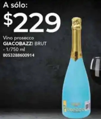 City Club Vino prosecco GIACOBAZZI BRUT - 1/750 ml 8053288600914 oferta