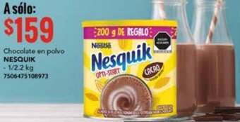 City Club Chocolate en polvo NESQUIK 1/2.2KG oferta