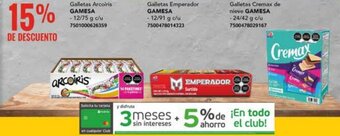 City Club Galletas Arcoiris GAMESA 12/75G oferta