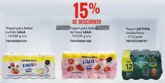 City Club Yogurt para beber surtido LALA - 12/220 g.c/u 7501020561241 oferta