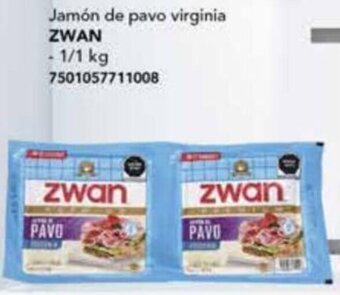 Jamón de pavo virginia ZWAN 1/1kg