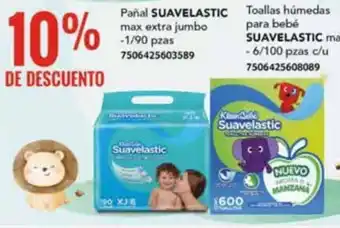 City Club Pañal SUAVELASTIC max extra jumbo -1/90 pzas 7506425603589 oferta