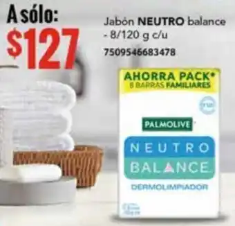City Club Jabón NEUTRO balance - 8/120 g c/u 7509546683478 oferta