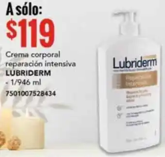 City Club Crema corporal reparación intensiva LUBRIDERM - 1/946 ml 7501007528434 oferta