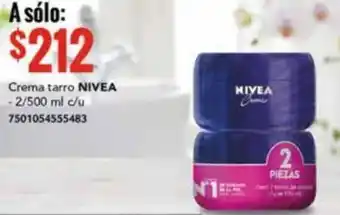Crema tarro NIVEA - 2/500 ml c/u