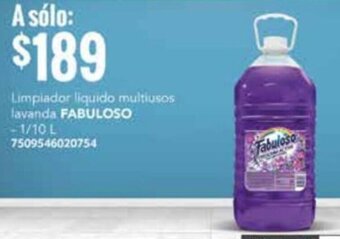 City Club Limpiador liquido multiusos lavanda FABULOSO 1/10L oferta
